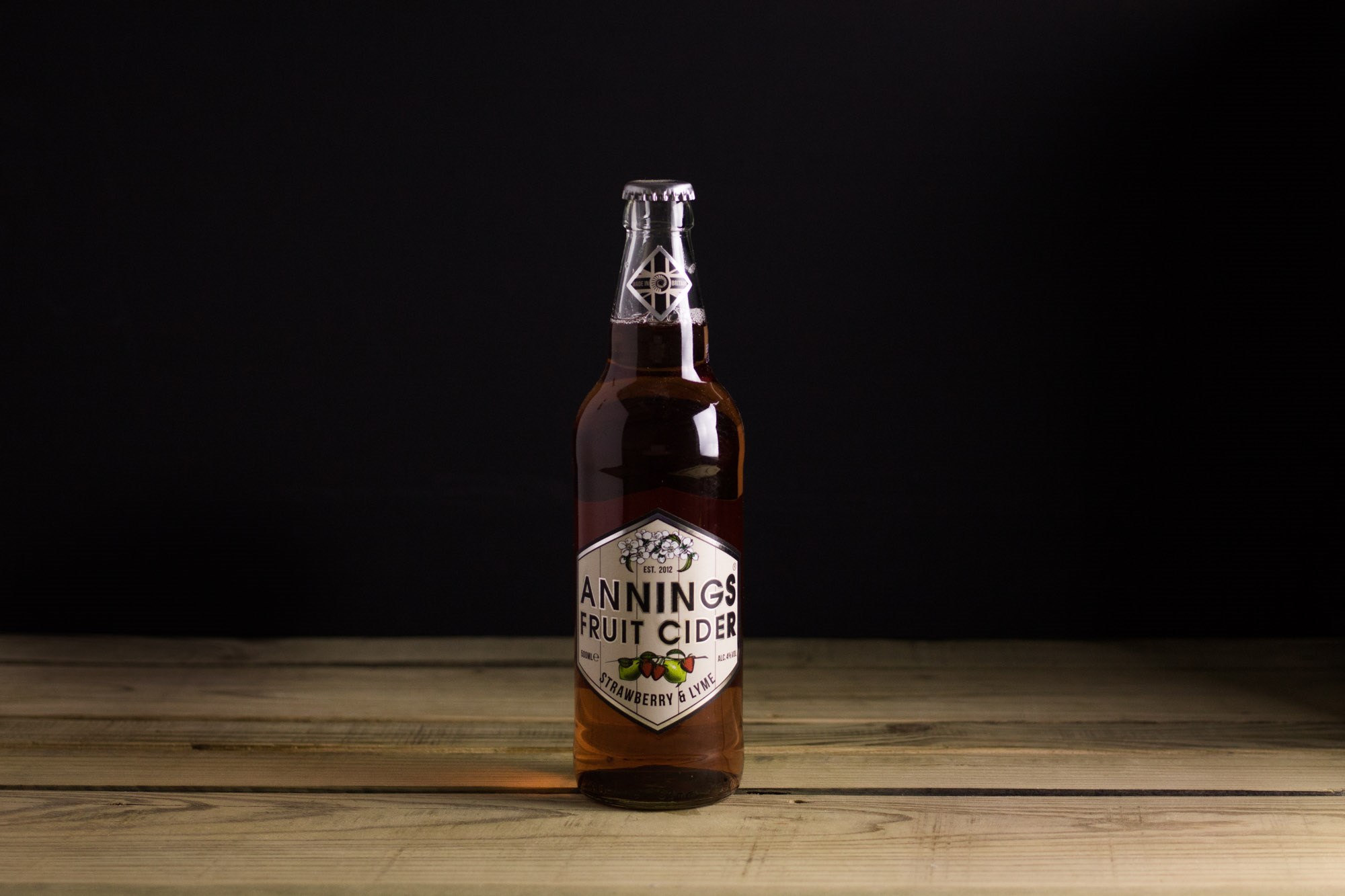 Anning's Strawberry & Lyme Cider - 500ml