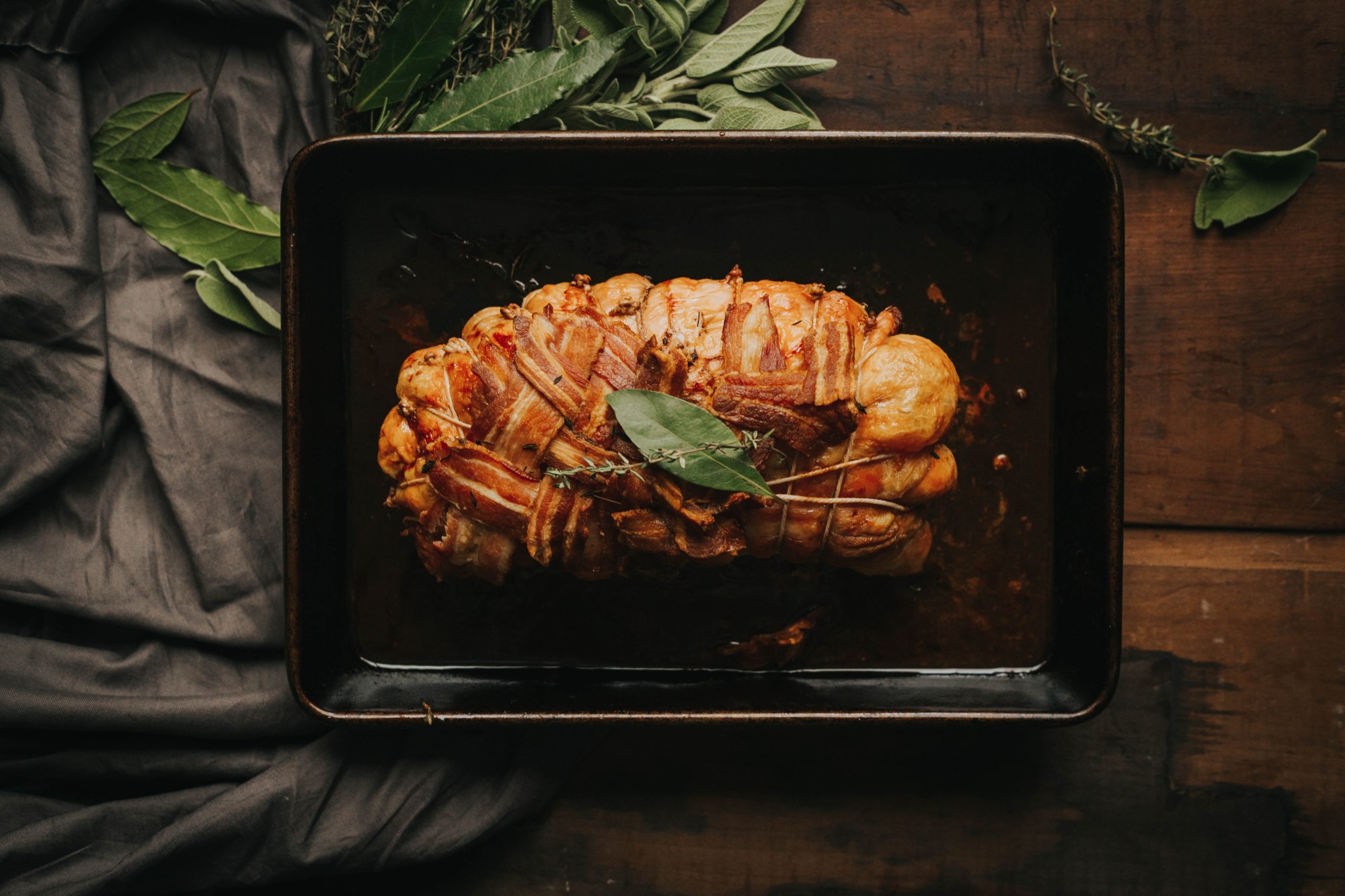 Premium local turkey breast joint - 2.5kg - Sage and Red Onion Stuffing