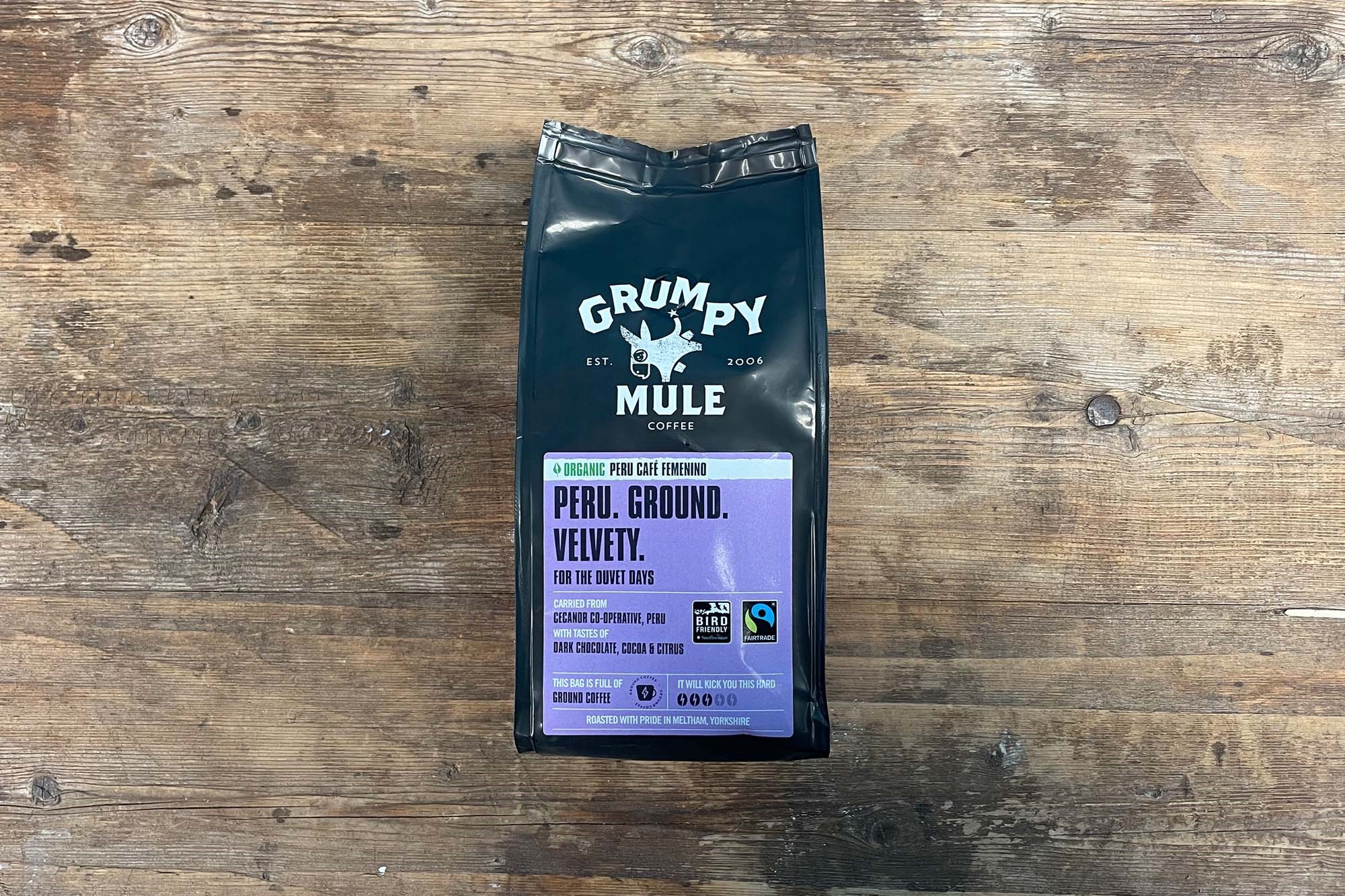 Grumpy Mule Peru Organic Ground Coffee