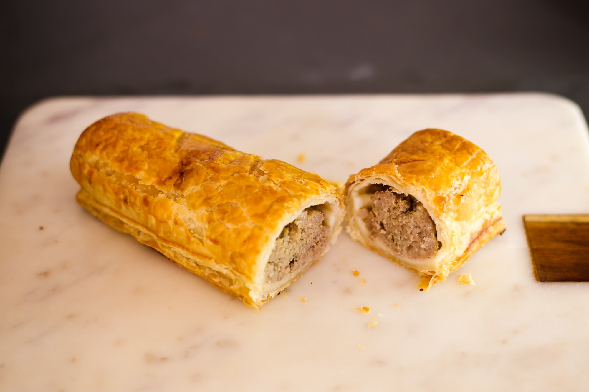Uncooked Homemade Sausage Roll
