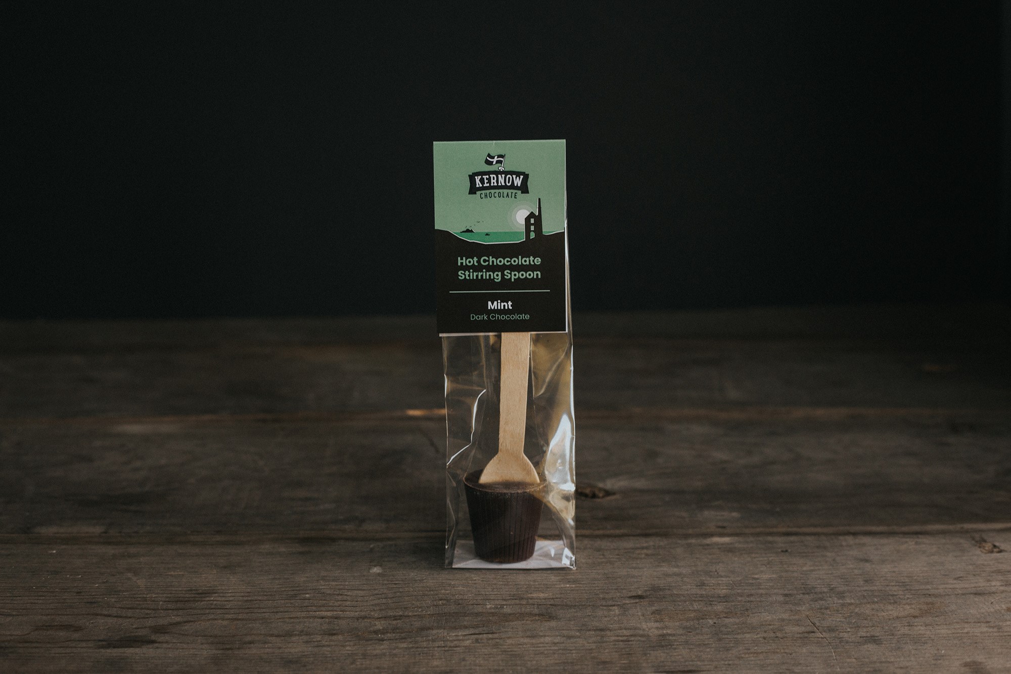 Kernow Hot Chocolate Spoon - Mint Dark Chocolate