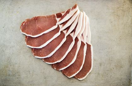 Dry cured back bacon slices (300g)