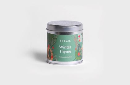 Winter Thyme Scented Christmas Tin