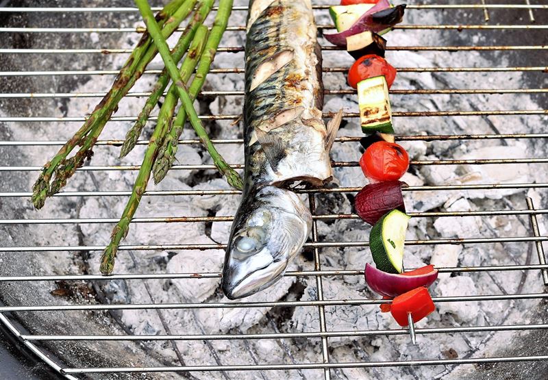 Simple Whole Barbecued Mackerel