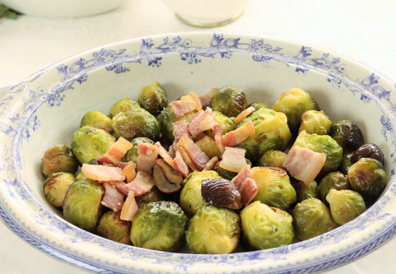 Sprouts with Chestnuts and Bacon Recipe