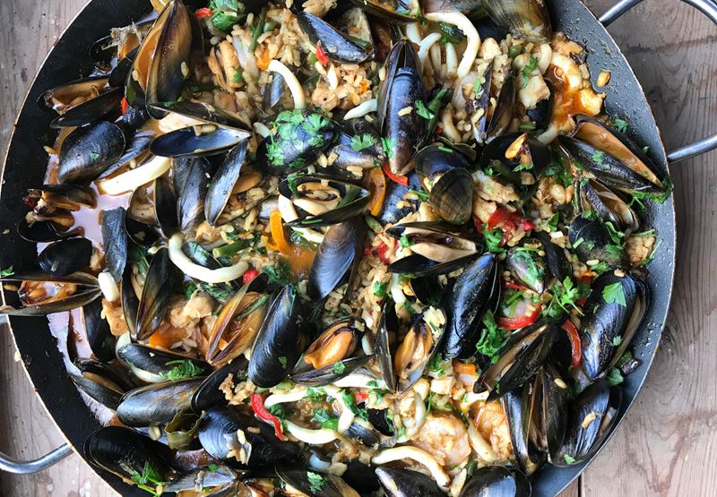 Seafood Paella Recipe