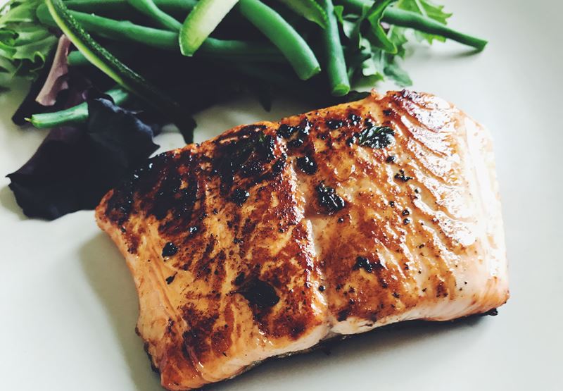 Salmon Fillets in a Honey Marinade