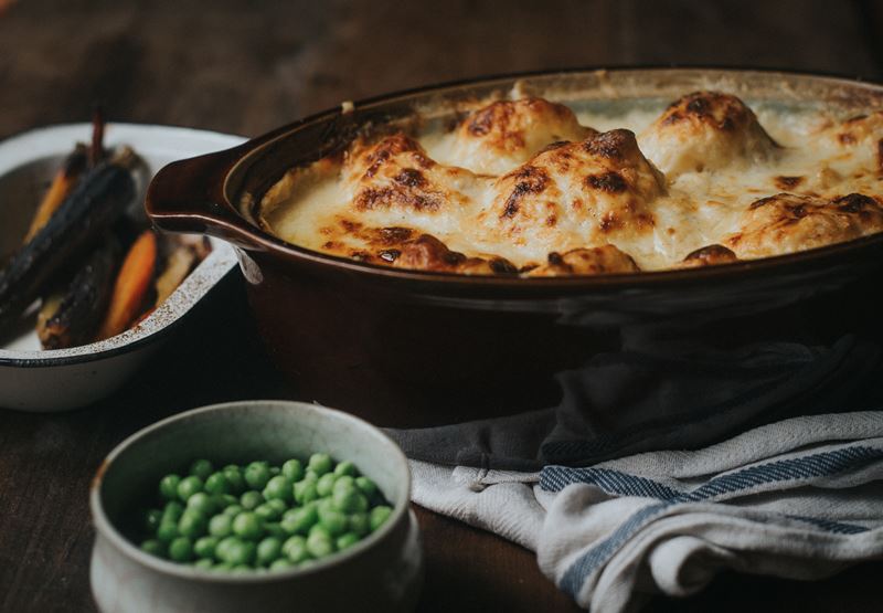 Cauliflower Cheese with Hawkridge Cheddar