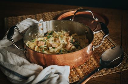 Creamy Salmon Tagliatelle Recipe