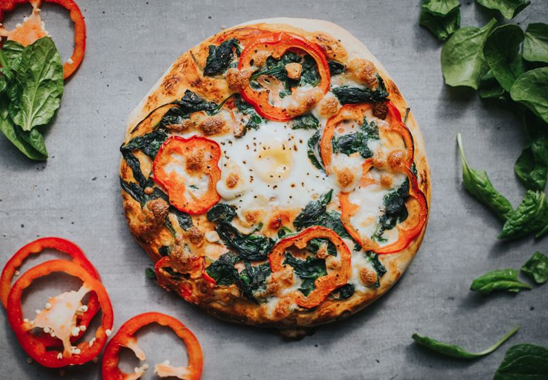 Spinach & Egg Pizza Recipe