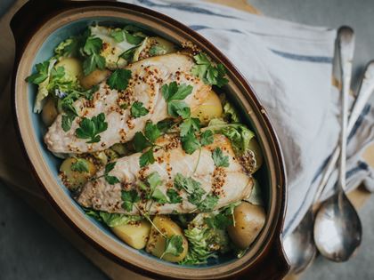 Fresh Mackerel and New Potato Salad Recipe image