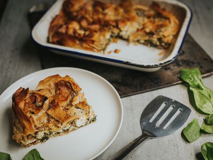 Spinach & Feta Filo Pie Recipe image