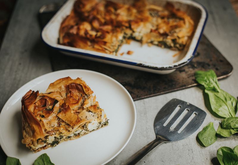 Spinach & Feta Filo Pie Recipe