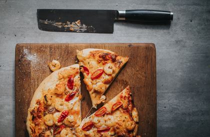 Pesto Prawn Pizza Recipe