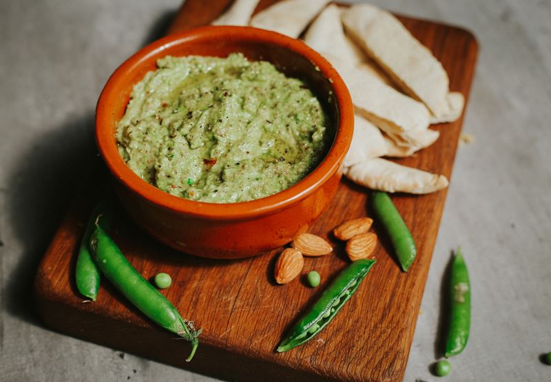  Pea, Almond & Parmesan Dip