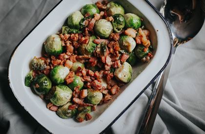 Brussels Sprouts with Port & Pancetta