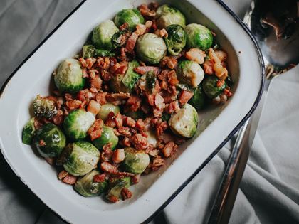 Brussels Sprouts with Port & Pancetta image