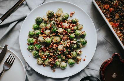 Brussels Sprouts with Toasted Nuts Recipe