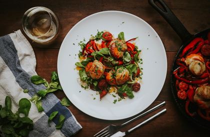 Greendale Scallops with Chorizo Recipe