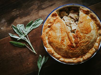 Turkey & Ham Pie Recipe image