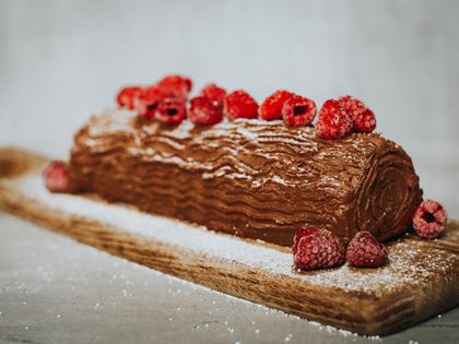 Chocolate Yule Log Recipe image