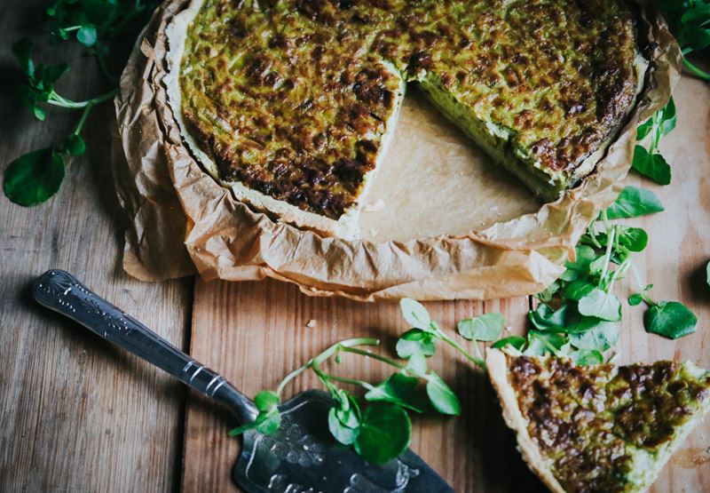 Pea, Leek & Thyme Tart Recipe