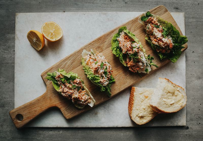 Quick Lemony Crab Salad