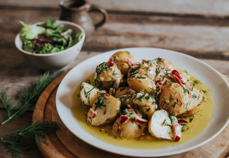 Warm Potato Salad with Summer Herbs