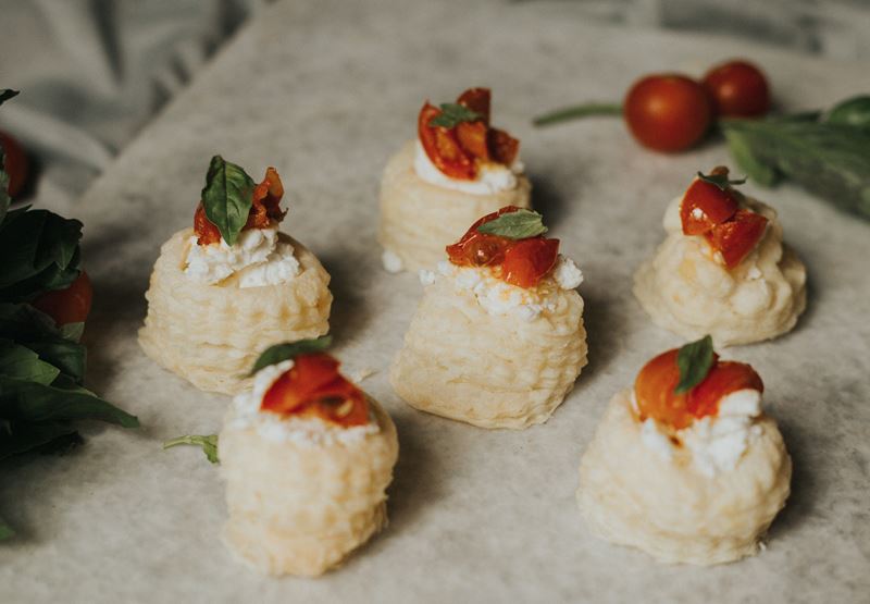 Roast Tomato & Goats’ Cheese Vol-Au-Vents