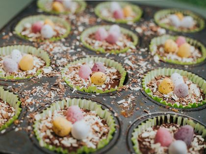 Easter Chocolate Cheesecakes image