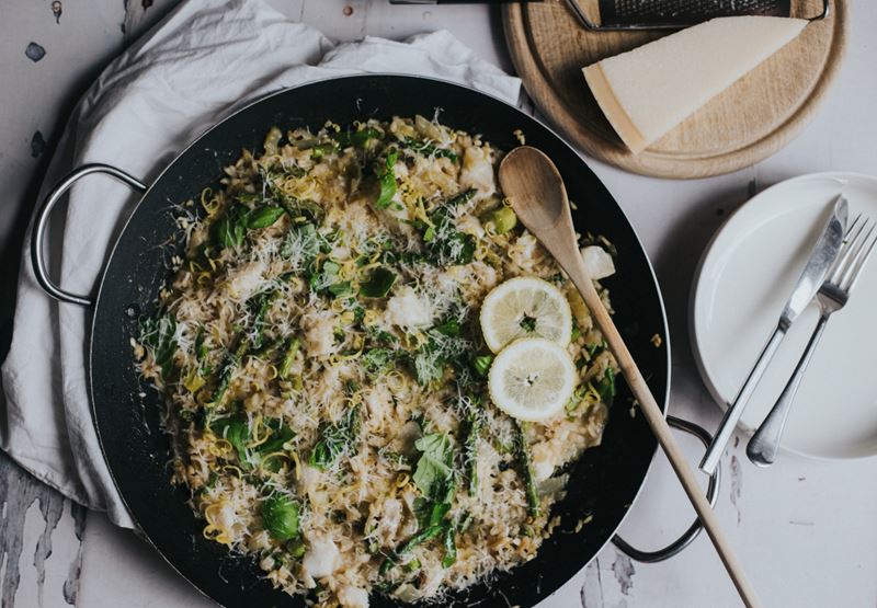 Monkfish & Asparagus Risotto