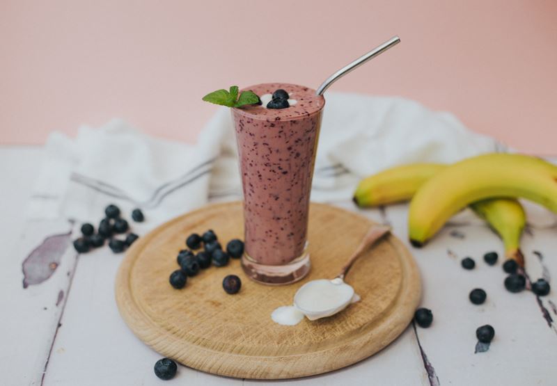 Blueberry and Banana Smoothie