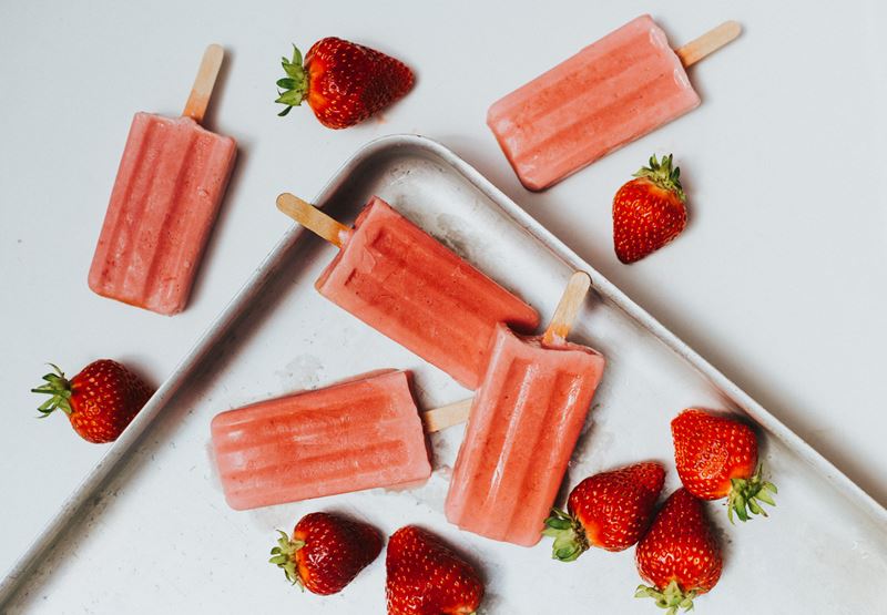 Strawberry Smoothie Ice Lollies Recipe