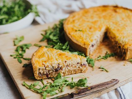 Crab, Cheddar & Sweet Onion Quiche image