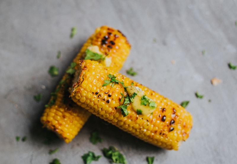 BBQ Corn with Garlic Butter