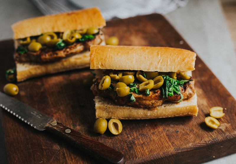 Balsamic BBQ Pork Baguette