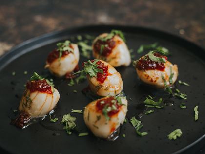 Greendale Scallops with Chilli Jam image